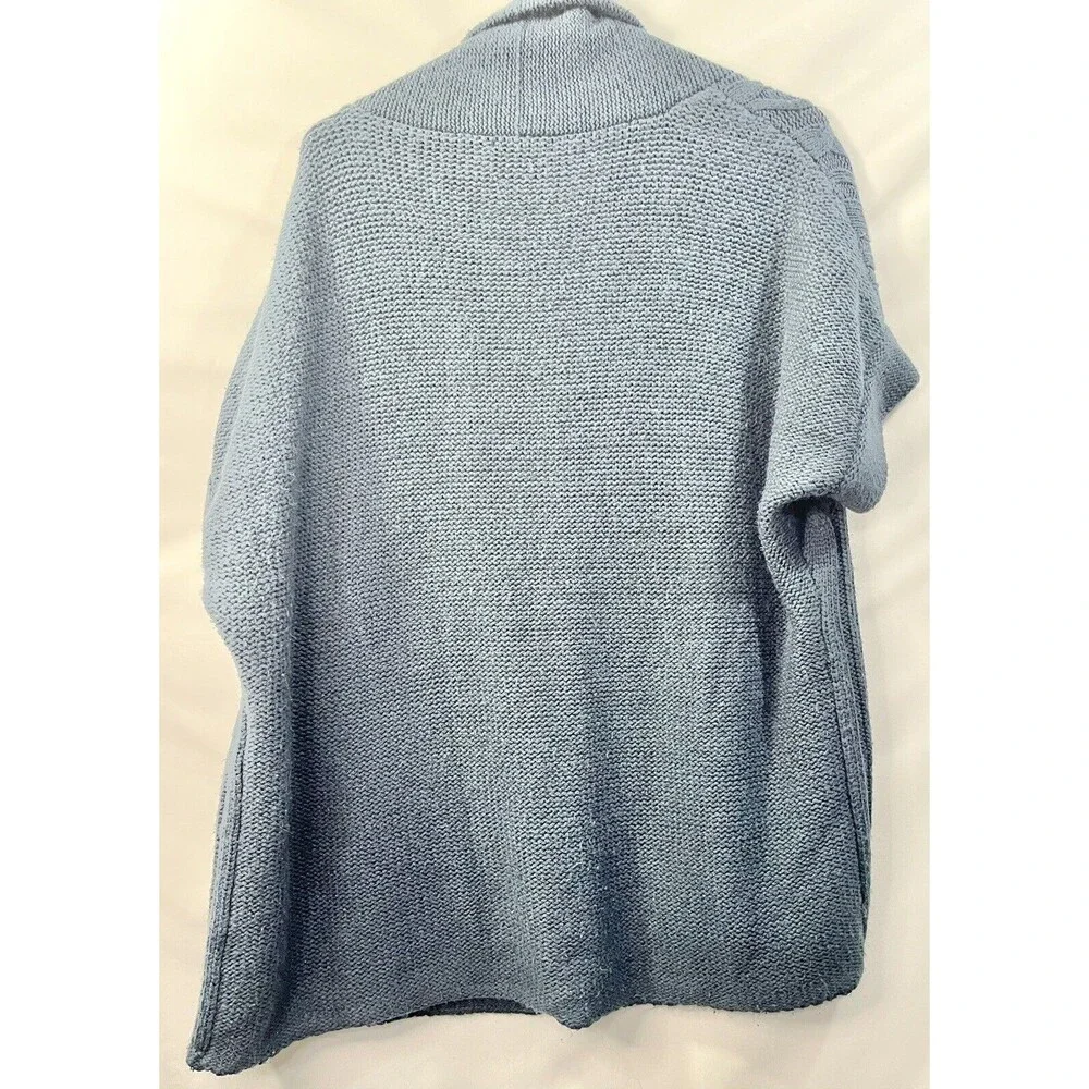 St. John's Bay Knit Women's Blue Cardigan Long Sleeve Sweater Size Large - Picture 7 of 9